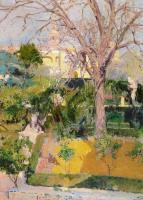 Joaquin Sorolla y Bastida - Gardens of the Alcozof Seville in Wintertime